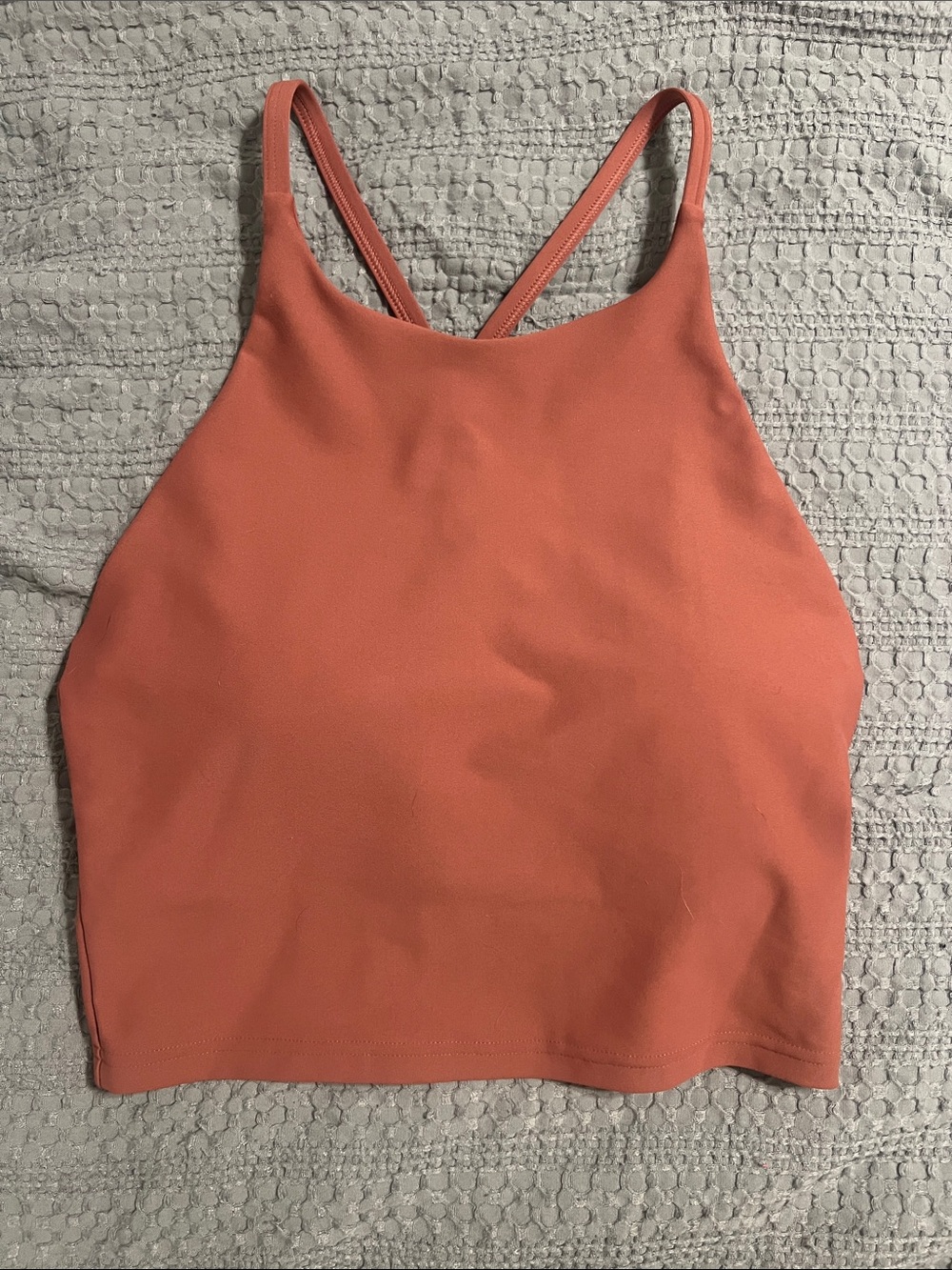 Old Navy Coral High-Neck Cropped Tank